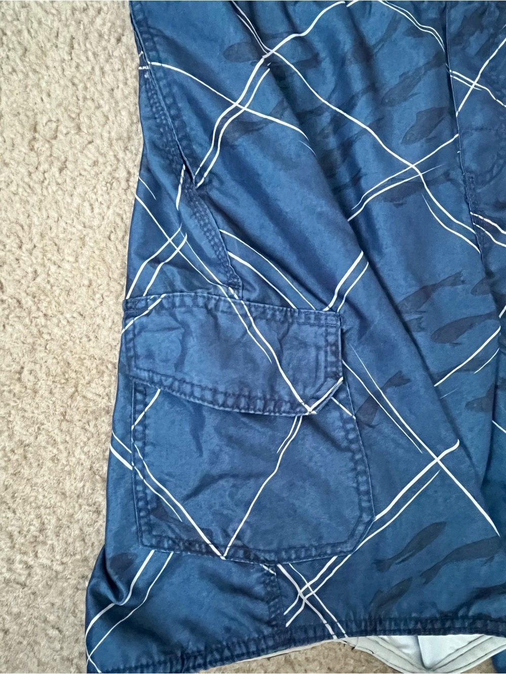 Quiksilver Navy Blue Elastic Waist Swim Shorts - Picture 7 of 7